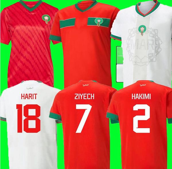 

2023 2024 morocco soccer jerseys 23 24 maillot de foot ziyech boutaib camiseta de futbol boussoufa el ahmadi national team football shirt, Black;yellow