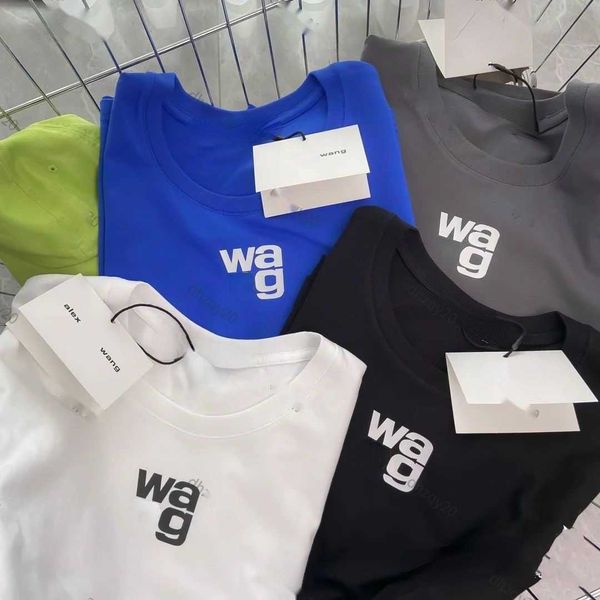 

cotton t shirt designer classic chest letter print round neck short sleeve pullover men's and women's sweatshirt casual large loos, White