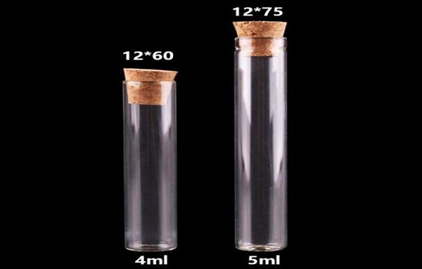 

lots 100 pieces 4ml5ml mini test tube with cork ser bottles jars vials6578257