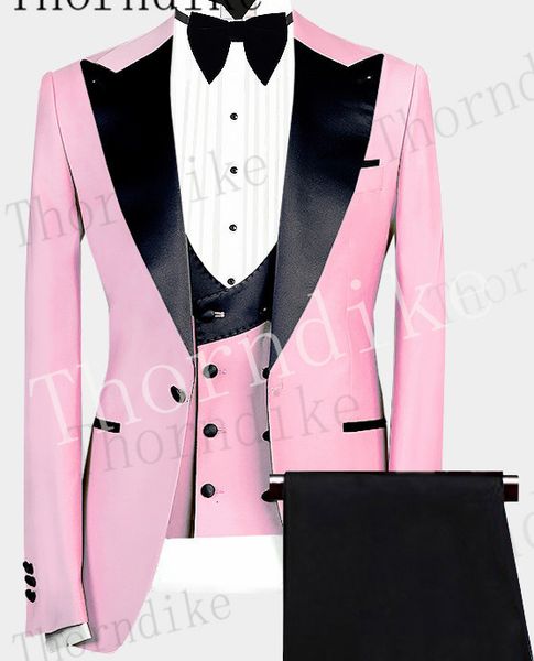 

men's suits blazers thorndike 3 pieces ed lapel fit business regular prom tuxedos for wedding blazerpantsvest 230720, White;black