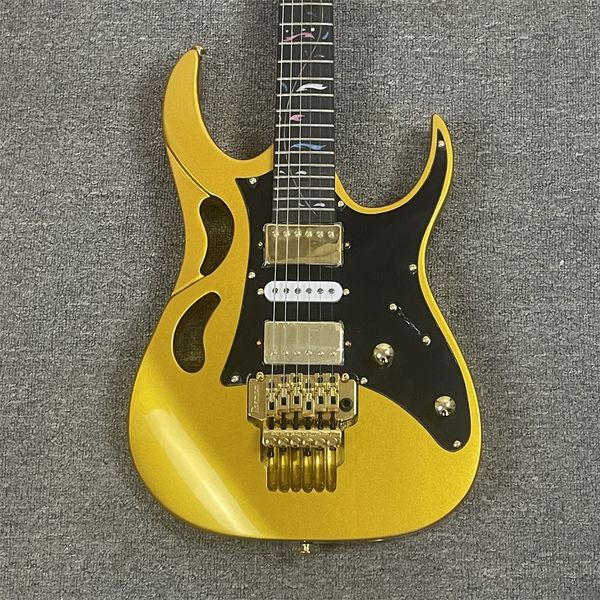 

kustom 7v wh yellow gitar elektrik scallop fingerboard abalon rotan inlay portugis rose tremolo lion's cakar tremolo chamber guitars gu