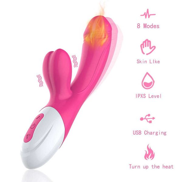 

intelligent heating vibration strong dual massage device for entertainment