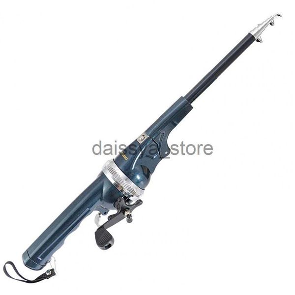 

boat fishing rods 1 set fishing pole reel integrated lengthen handle lightweight foldable telescopic sea rod fishing accessory x0720