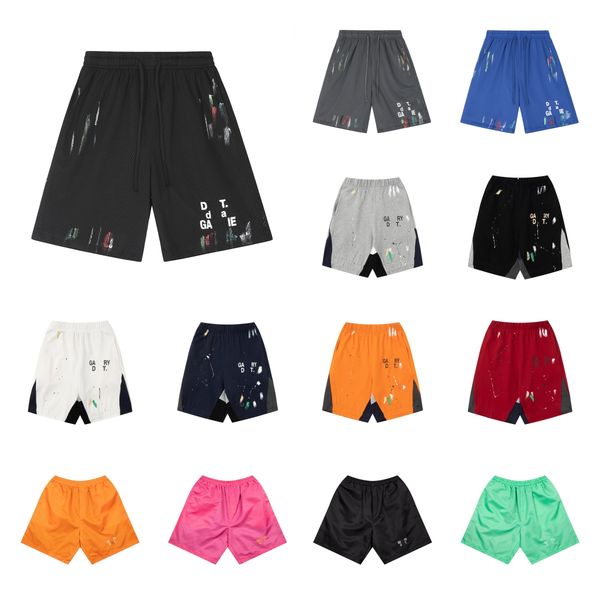 

galleriesy short mens shorts fashion half pants designer depts pants sweat pant speckled men women loose casual short, White;black