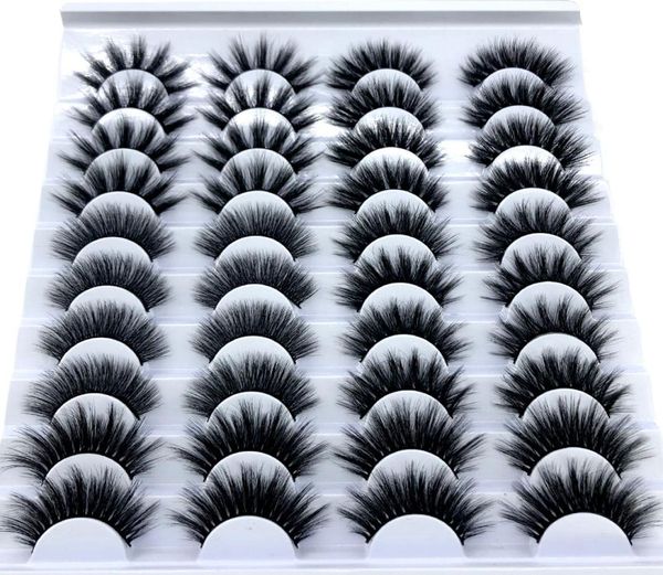 

new 20 pairs 825mm fake eyelashes 100 mink eyelashes mink lashes natural dramatic volume lashes extension false 3d eyelashes 0091936333