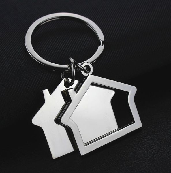 

metal chain house key pendant creative real estate opening gift laser engraving5213380, Slivery;golden