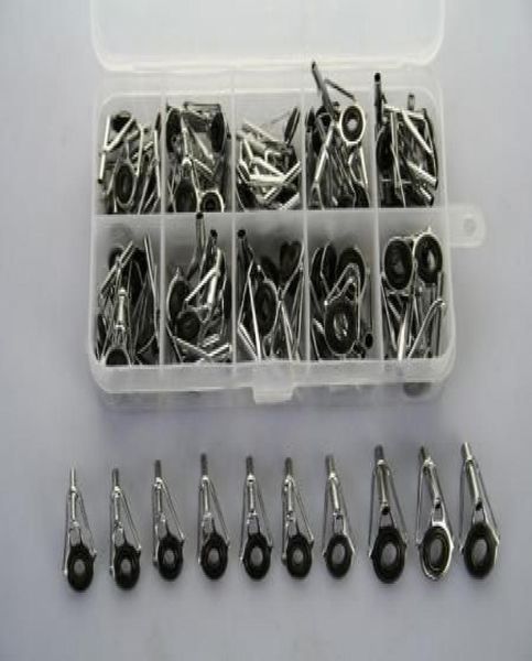 

assorted 90 pcs fishing rod parts tip gunsmoke stainless repair diy kits8303974