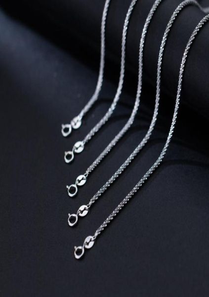 

pendant necklaces 925 sterling silver popcorn chain necklace for women jewelry on the neck long 40 45 50 55 60 70 80 cm thick 2 mm4196078