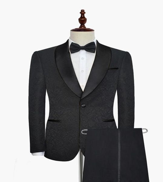 

and fine embossing groomsmen shawl lapel groom tuxedos men suits weddingpromdinner man blazerjacketpantstie 2413039358, Black;gray