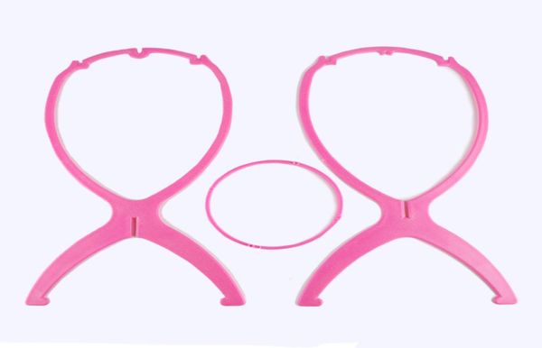 

wig stand factory direct plastic foldable whole01234564324186, White