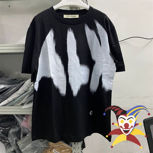 

mens tshirts 2013ss alyx 1017 9sm graffiti inkjet tshirt 1 quality ultrafine tee 230720, White;black