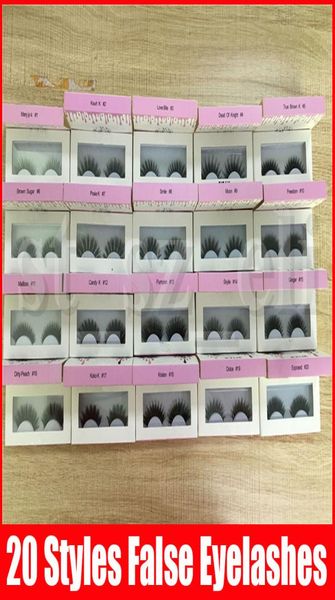 

false eyelashes handmade natural long thick eyelashes soft fake eye lash extensions black terrier 20 styles makeup6039194