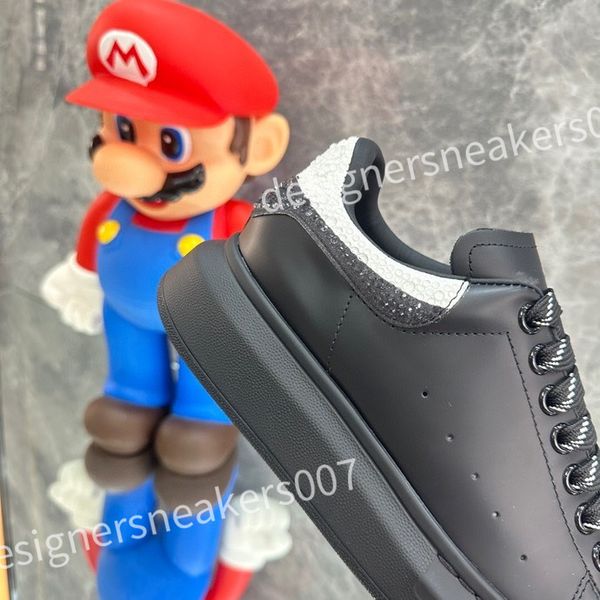 

new luxury sneakers casual alexander shoe tread slick chaussures high triple royal pale lace up sneaker men platform womens trainers xsd2211, Black