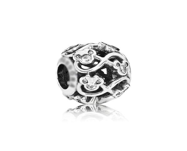 

2020 new authentic ale 925 sterling silver openwork infinity charms beads with cubic zirconia fit charmes bracelets for diy jewelr6361644, Black