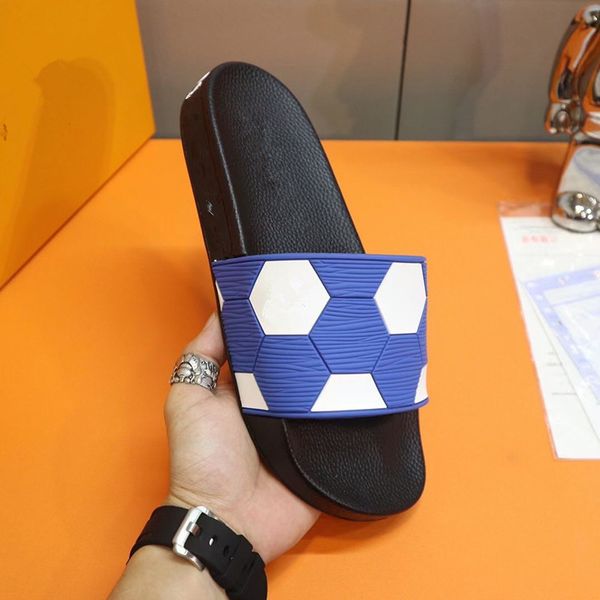 

designer slides women man slippers luxury sandals brand sandals real leather flip flop flats slide casual shoes 0718, Black