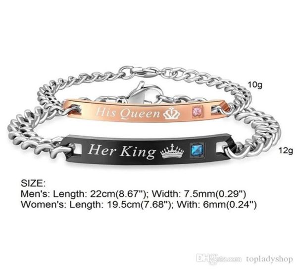 

couple bracelet bangle black bracelet europe and america queen king beast his beauty wild diamond jewelry whole6037815