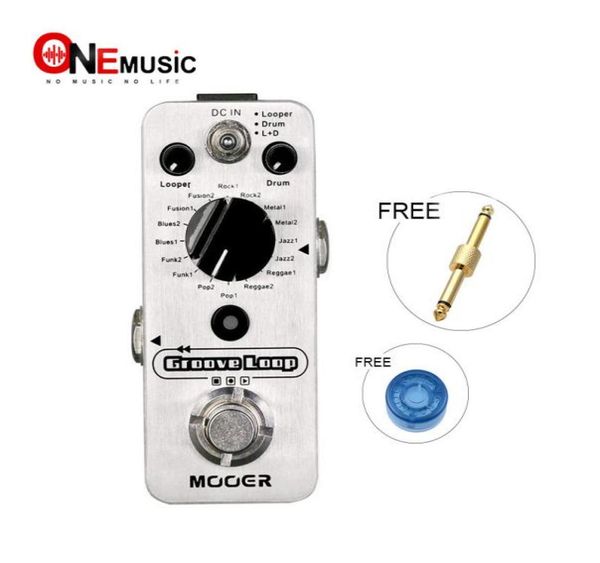 

mooer groove loop drum machine and looper pedal in one pedal silver7919702