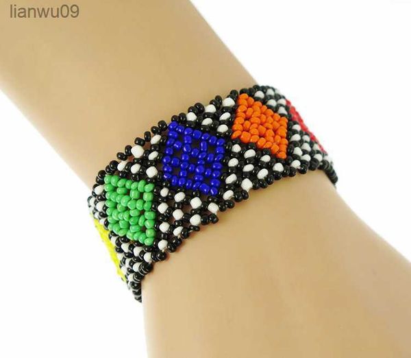 

handmade bead bracelet hippy friendship popular roll crochet woven seed beads colorful bracelets for women men 2018 gift l230704, Black
