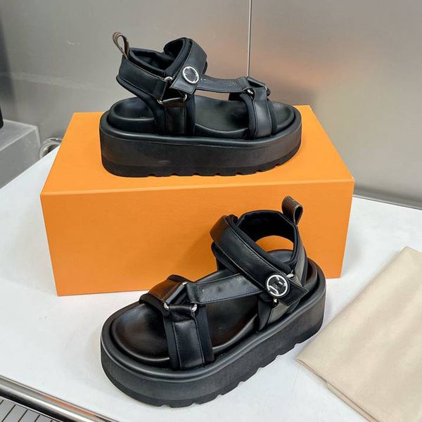 

luxury designer luis beach shoes leather beachs sandals letter vuttonity slippers outdoor women dfhxcv