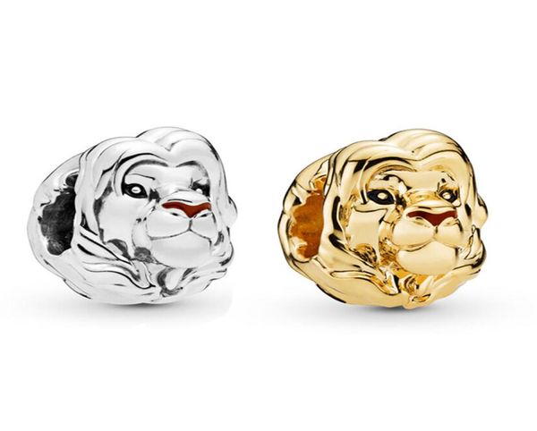 

2019 summer new real 925 sterling silver bead the lion king simba charm fit original european women bangle bracelet diy jewelry3082367, Black