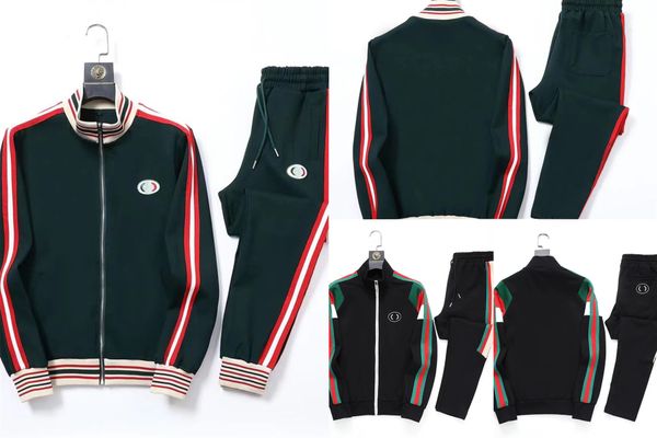 

2023 designers new mens tracksuits fashion brand men suit spring autumn men's two-piece sportswear casual style suits 97, Gray