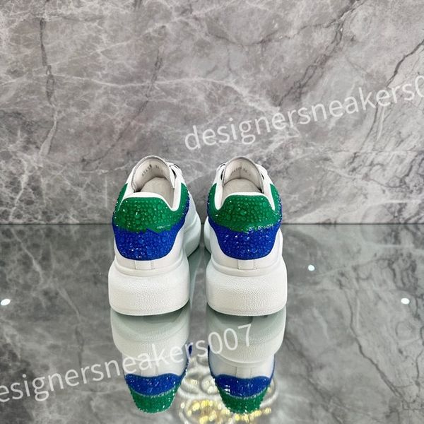 

2023 new luxurys sneakers casual alexander shoe tread slick chaussures high triple royal pale lace up sneaker men platform womens trainers x, Black