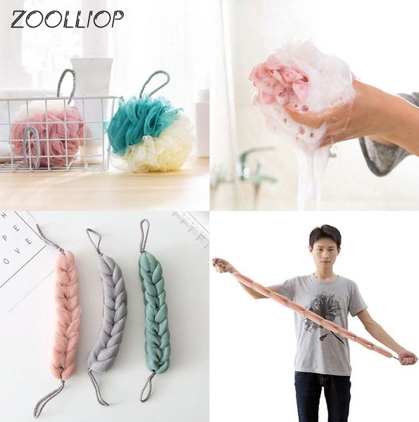 

multicolour bath bombs bath ball shower sponge for body bath towel scrubber body exfoliating shower ball loofah cleaning tool sh191683370