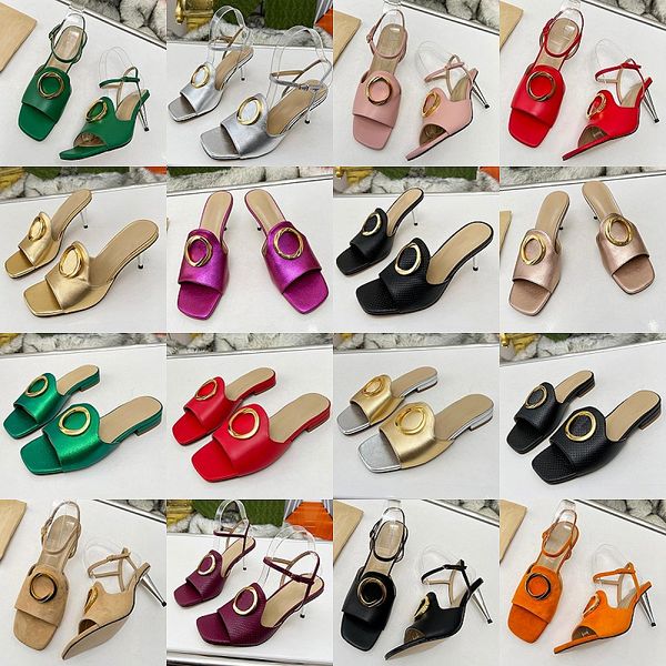 

leather designer sandals classic summer slippers peep-toe high heels fashion comfortable beach shoes new soft sole flat casual shoes outdoor, Black