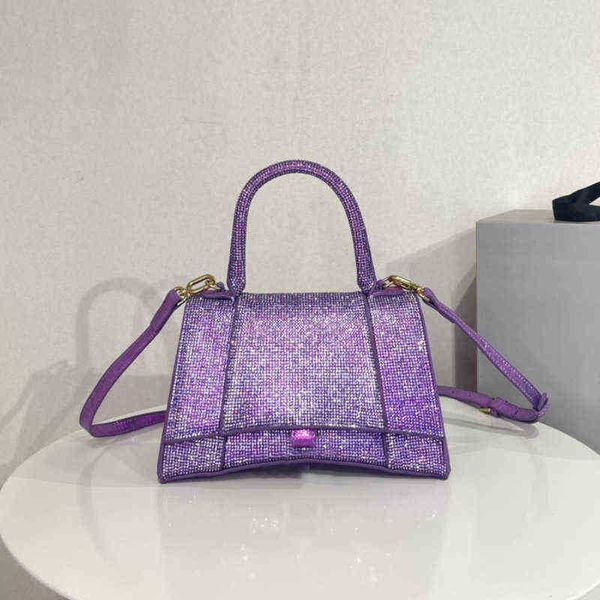 

evening ba bag 3a hourglass bag half moon diamante handbag crossbody shoulder full rhinestone classic letter buckle print flap leather small