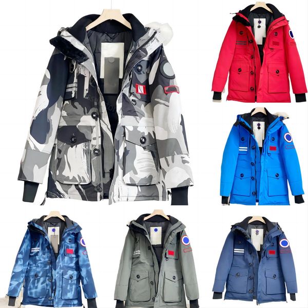 

23 mens goose parka down jacket coat womens designer winter vest jackets fashion parkas classic canadian goose fashion trend couple coat, Black