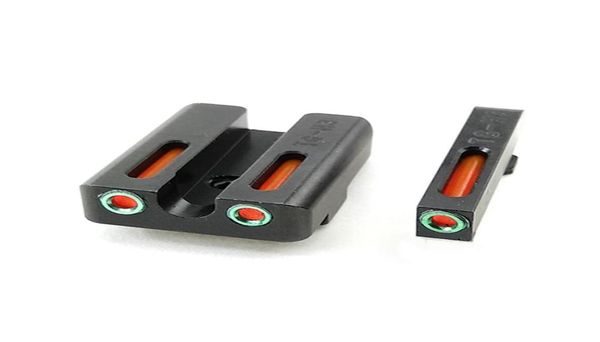 

tactical real red green fiber optic front with combat rear sights focuslock6704549