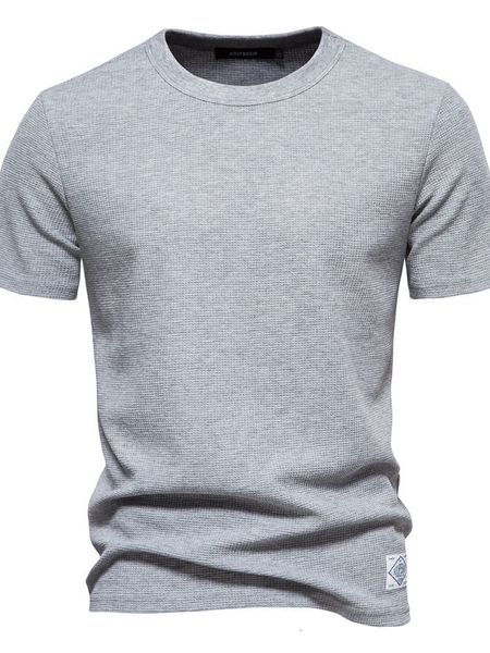 

mens tshirts summer solid color waffle mens tshirt casual highquality short sleeve fashion designer 230720, White;black