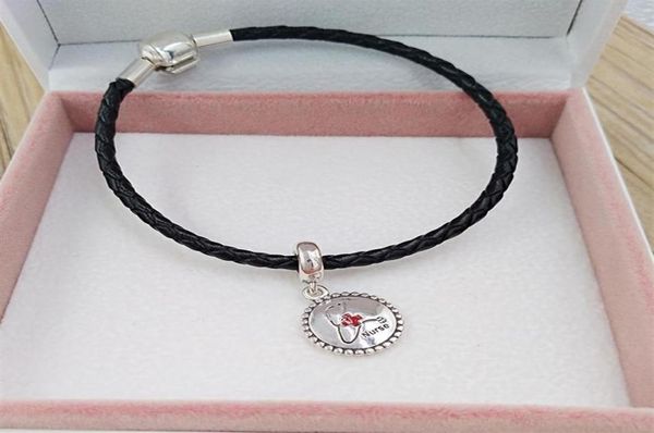 

trendy jewelry making kit nurse stethoscope charms sterling silver bracelet for girl women men chain spacer halloween beads necklace pendant