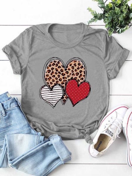 

2021 new print round neck short sleeve t-shirt, White