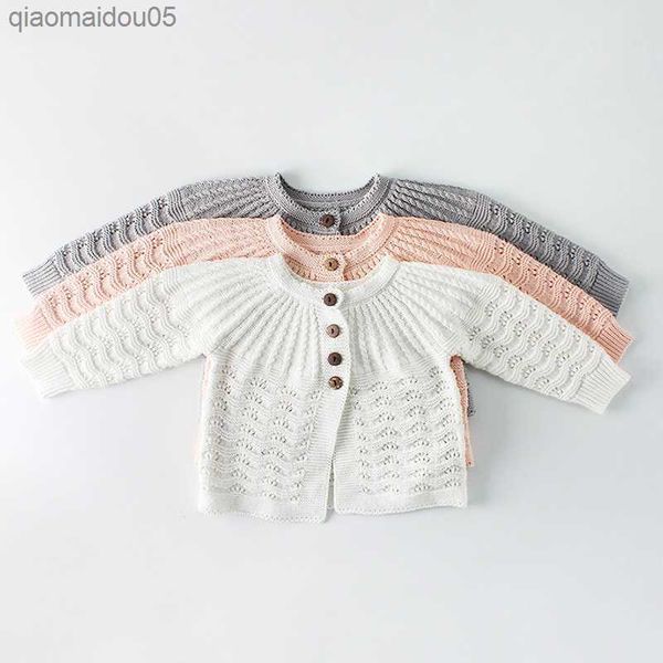 

gray baby cardigan sweater baby coat toddler buttons cotton baby girl jacket 3 6 9 12 18 24 month infant clothes obs204032 l230712, Blue;gray