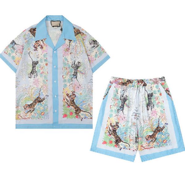 

luxury designer shirts mens fashion geometric print bowling shirt hawaii floral casual shirts men slim fit short sleeve variety, White;black