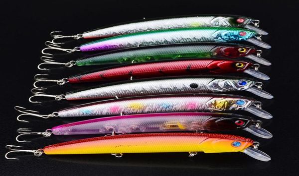 

new crank bait fishing lure 8colors abs plastic deep diving wobbler walleye crappie lure 127cm 155g bass crankbait8882622