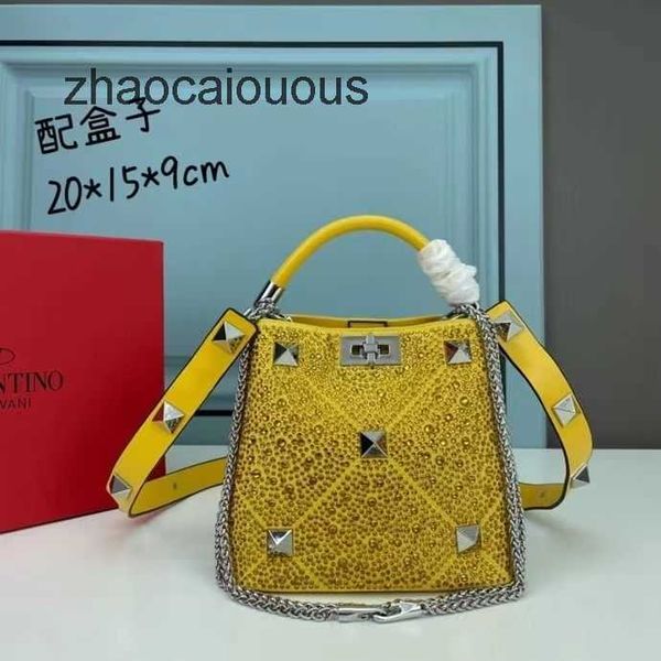 

valentins handbag designer women beauty bags crystal luxury handbags super classic flash silver rivet handheld shoulder crossbody diamond ch