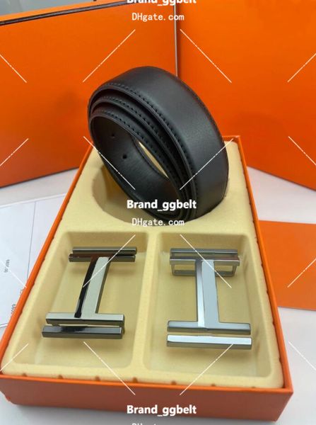 

2023 fashion classic men designer belts womens mens casual letter smooth buckle luxury 'sbelt 9 colors width 4.0cm with box sizes 105 -, Black;brown