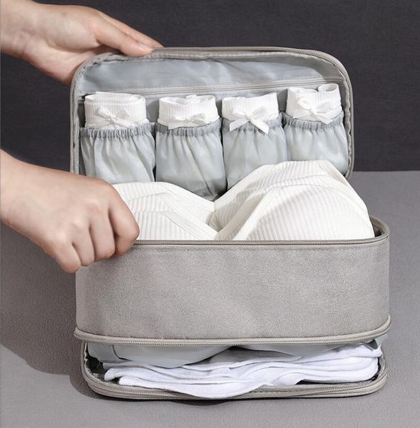 

travel underwear bra organiser bag waterproof packaging cube for underwear socks toiletries suitcase storage bags