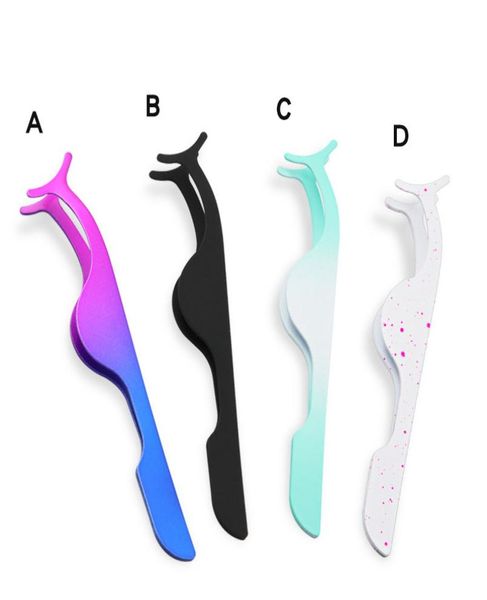 

stainless steel eyelash extension tweezers false eyelashes applicator tool remover clip tweezers nipper 4820997