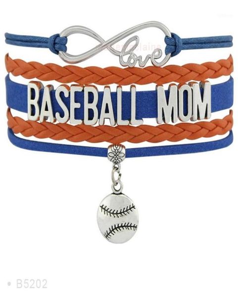 

charm bracelets infinity love baseball mom coaches heart glove lover women039s fashion bracelets12404534, Golden;silver