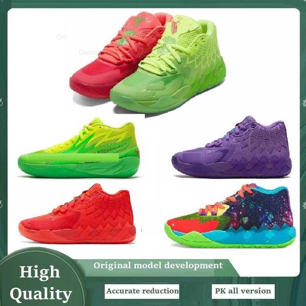 

og dhgate 2023 lemelo ball basketball mens shoes mb.01 rick and morty balls shoe mb1 queen city running melos mb1 galaxy tennis melos balls, Black