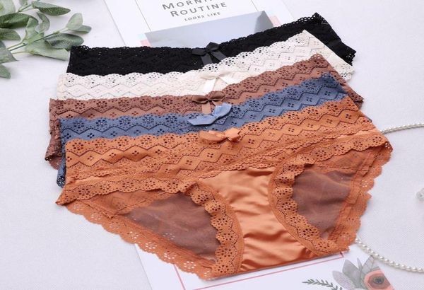

xunmeifu lace panties highend milk silk underwear women lingerie female youth fashion ladies hip briefs european classical1955087, Black;pink