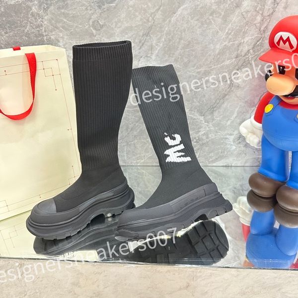 

shoe autumn and winter men sneaker male star fashion casual shoes mens socks shoes double non-slip soles 35-46 sneakers xsd221120, Black