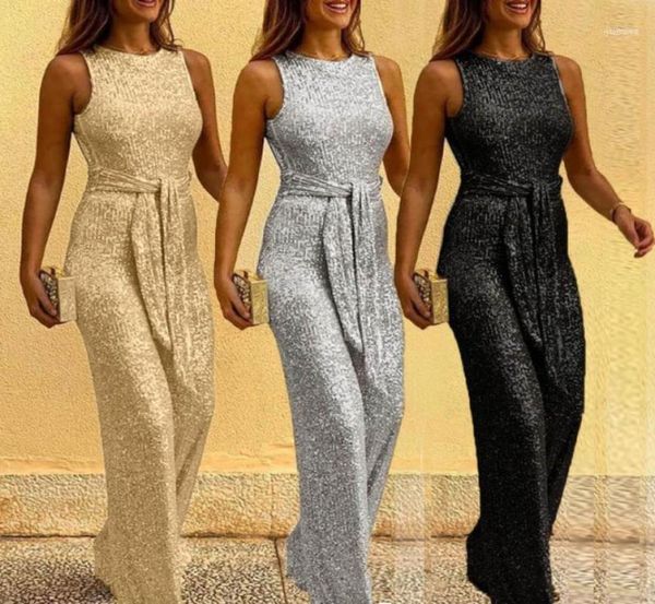 

women039s jumpsuits rompers fashion women summer jumpsuit solid sequin casual sleeveless strapless broadlegged evening clubw5334442, Black;white