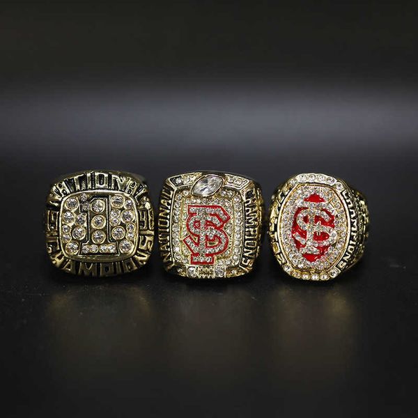 

1996 2013 2014 florida state university ncaa champion ring set, Golden;silver