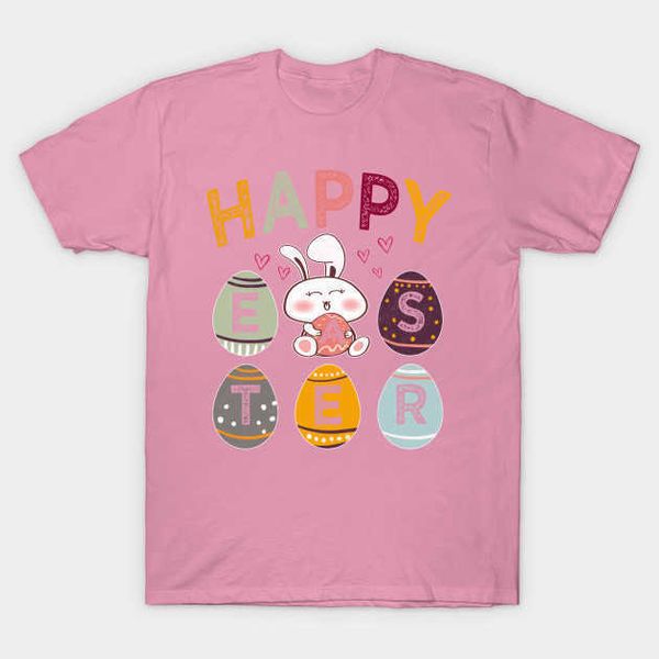 

happy easter day - easter day - t-shirt easter short sleeve t-shirt, White