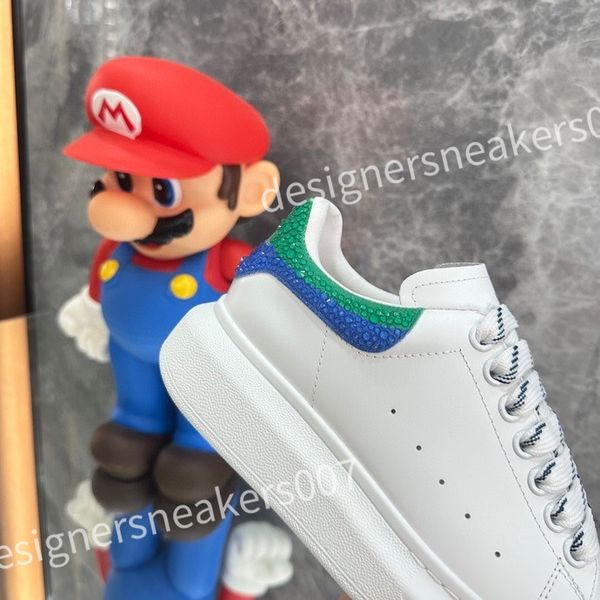 

new luxurys sneakers casual alexander shoe tread slick chaussures high triple royal pale lace up sneaker men platform womens trainers xsd221, Black