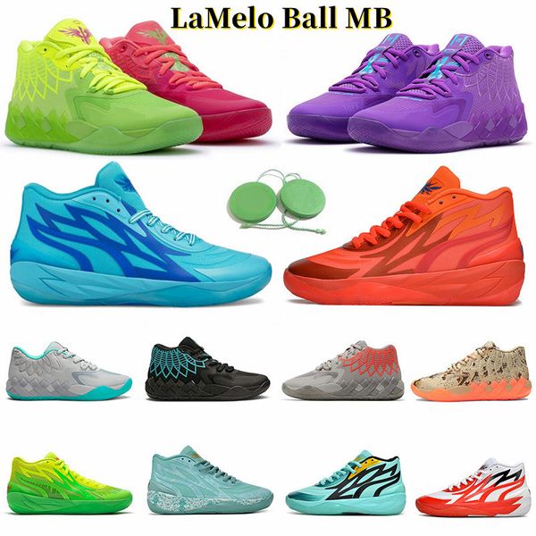 

lamelo ball mb.01 0.2 basketball shoes sneaker rick and morty black blast digital camo supernova jade roty rock ridge red trainers sports sn